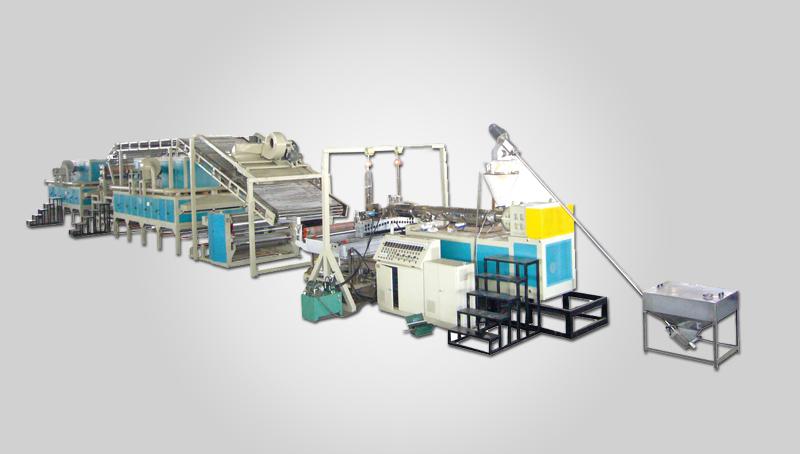潍坊市精达塑料机械-pvc地毯生产线,水带设备,pvc蛇皮管设备